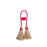 Porta Guardanapo Tassel Rosa com Dourado